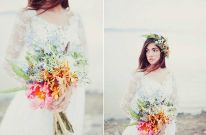 whimsical-wedding-bouquet-with-one-bright-pink-peony__full-carousel